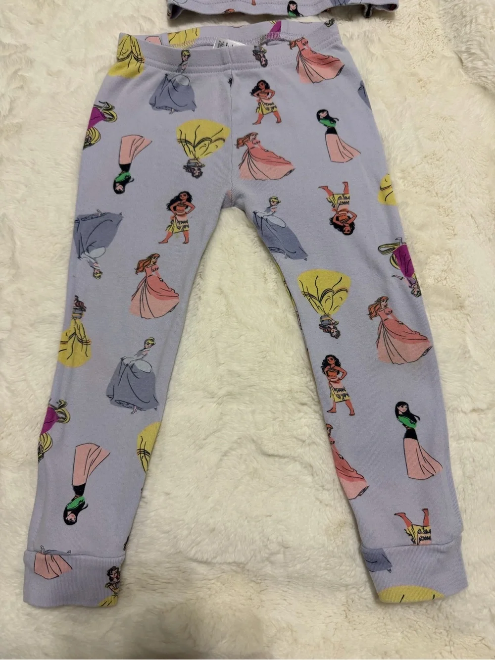 3 set bundle: Gap 3T Girls Pajama Set Long Sleeve Princess, Hearts, Bunny Print